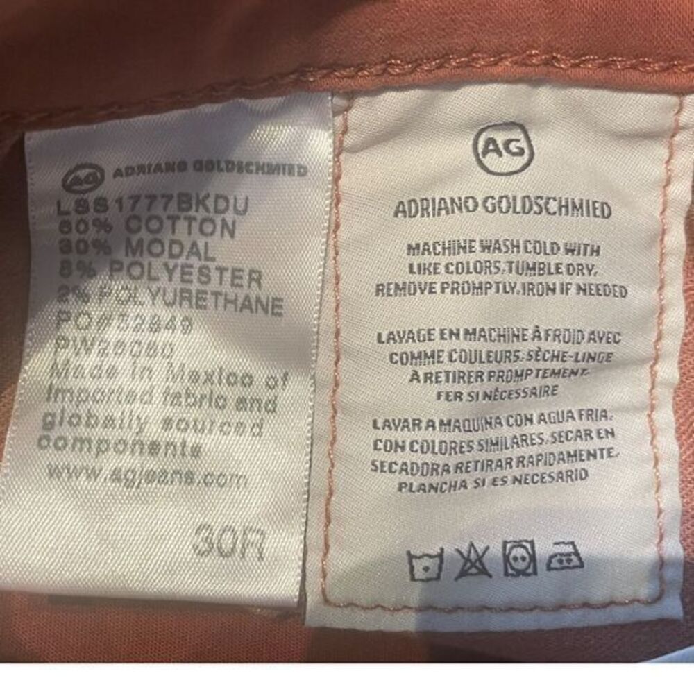 AG Adriano Goldschmied Farrah Skinny Ankle Jeans High Rise Stretch Sateen 30 - Picture 10 of 11